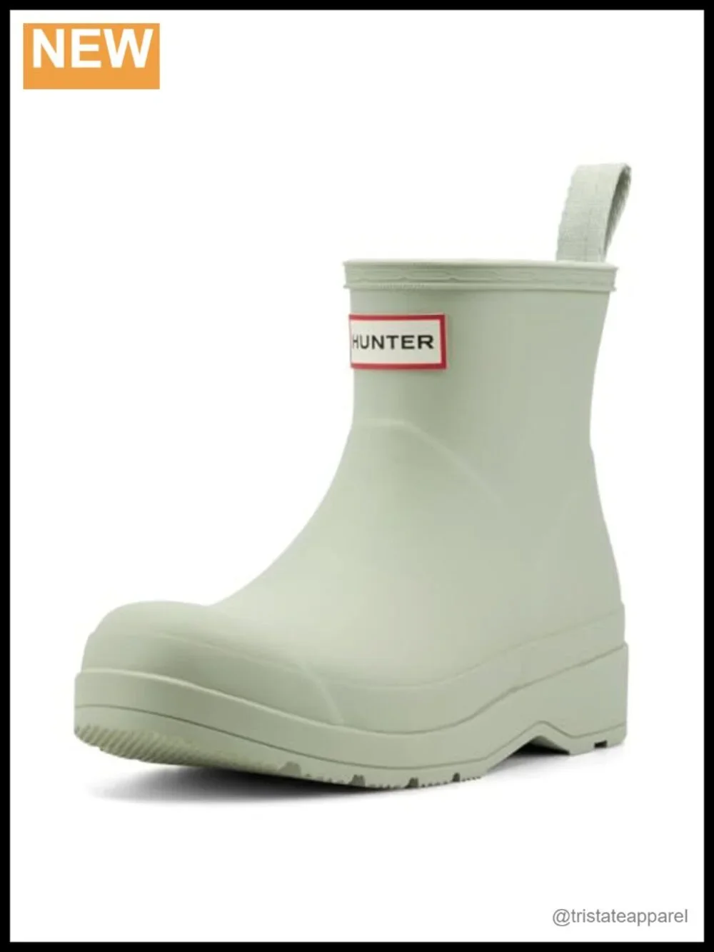 Waterproof Rain Bootie Ankle Boots Round Toe Pull-On